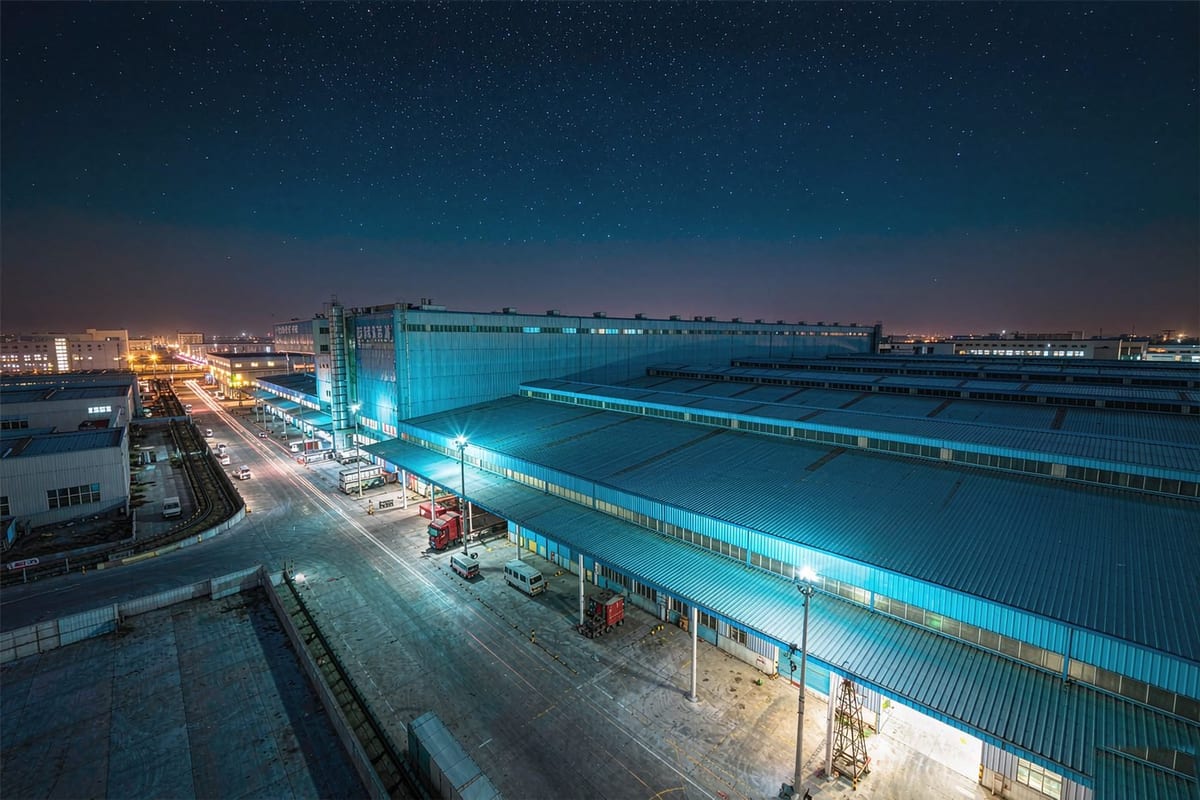 厂区夜景实拍